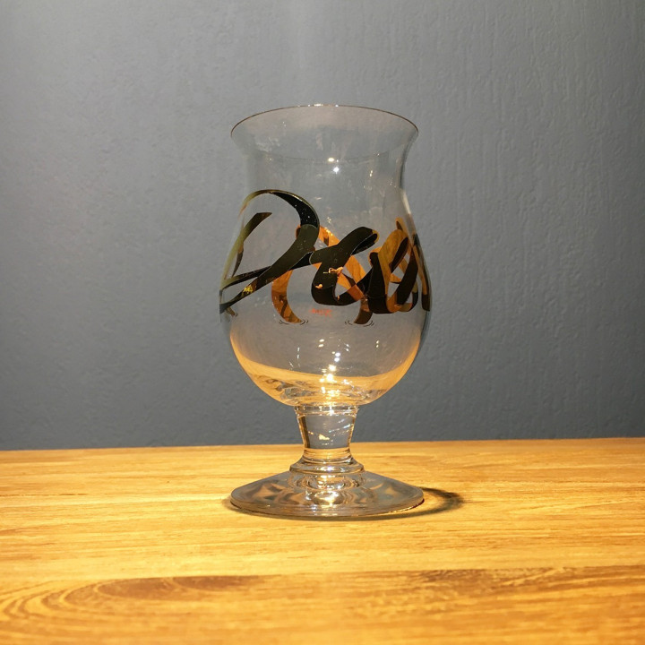 Verre bière Duvel collection 44 Tyrsa or