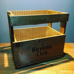 Panier Havana Club en bois