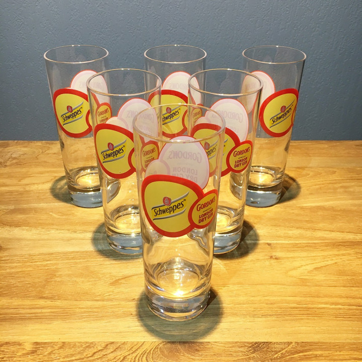 Verre Gin Gordon's Schweppes Tonic