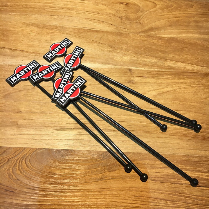 Swizzle Stick Martini vintage black x6