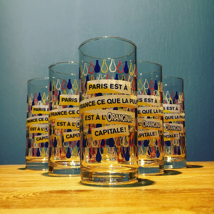 Glass Orangina model 2