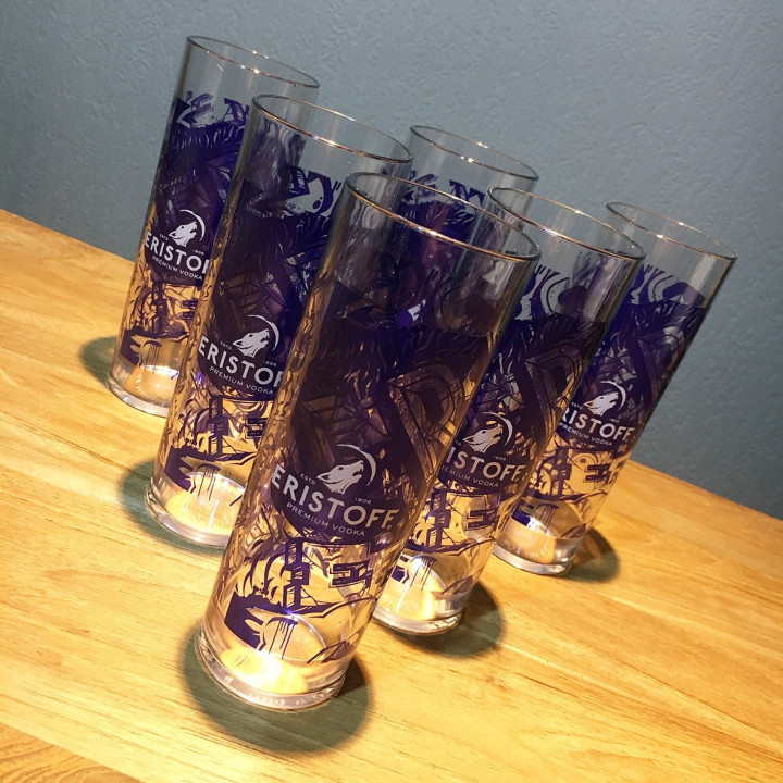 Verre Eristoff long drink 22cl PVC