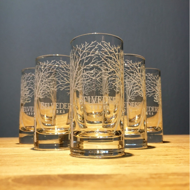 Glass Belvedere Vodka shooter 6cl