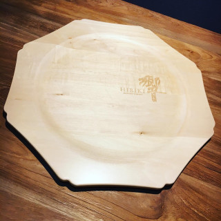Tray Hibiki wooden