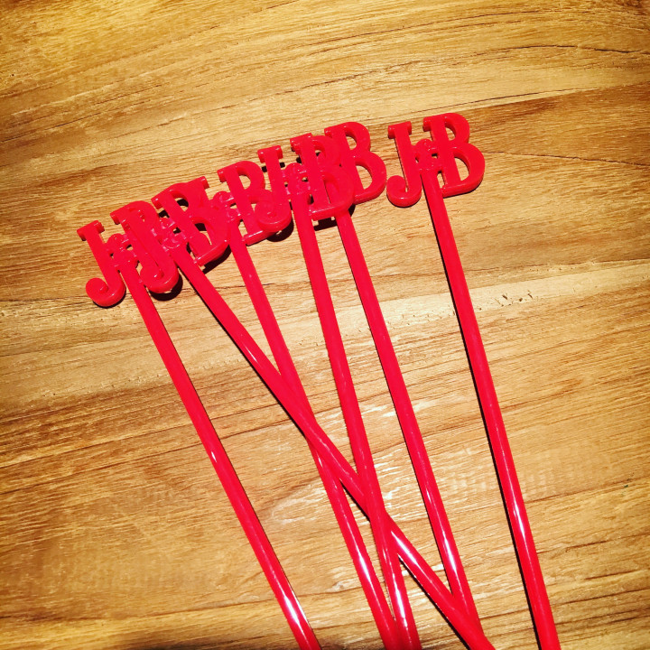 Swizzle stick J&B x6 model 1