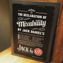 Metal decorative wall plate Jack Daniel's & Co