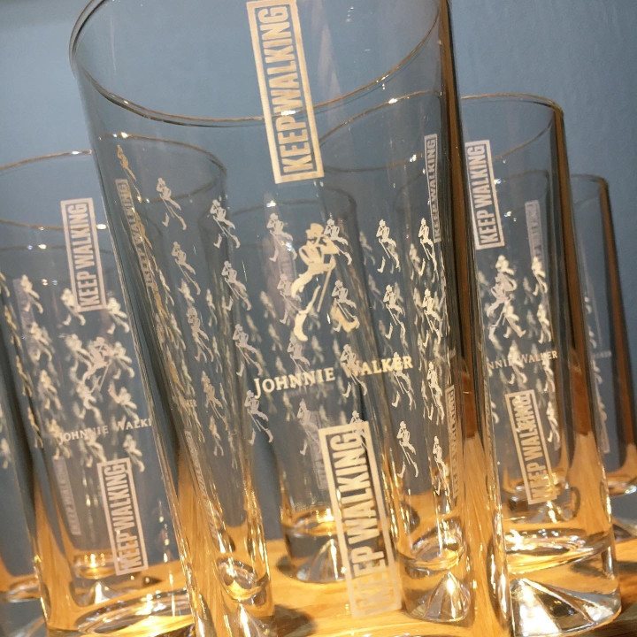 Glass Johnnie Walker long drink 32cl model 6