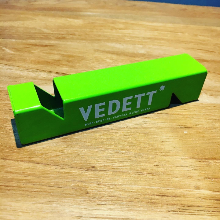 Flessenopener Vedett groen