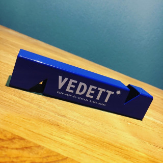 Flessenopener Vedett blauw