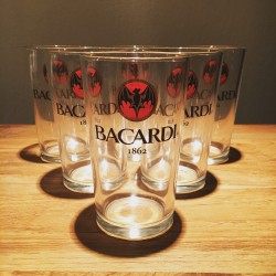Glass Bacardi Cola vintage