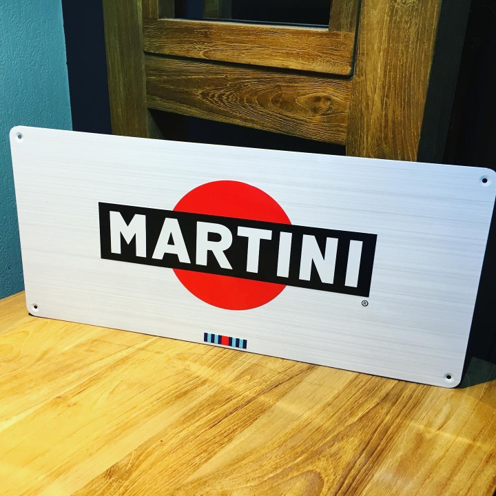 Wall plate Martini Racing metal