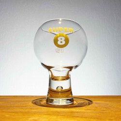 Glass beer Super 8 arrondi