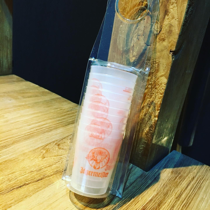 Verre Jägermeister shooter pvc x10