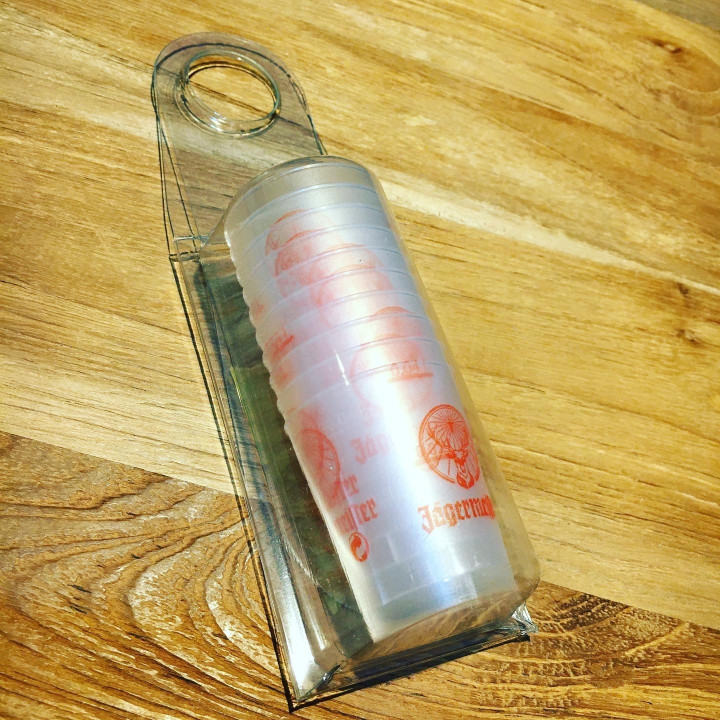 Verre Jägermeister shooter pvc x10