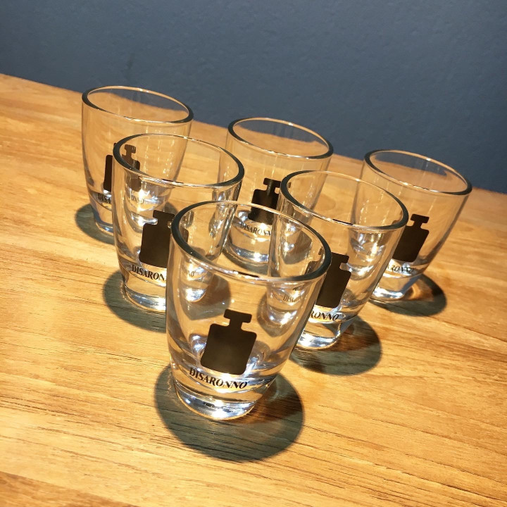 Glass Amaretto Disaronno shooter