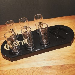 Kit Cuervo glasses + plateau