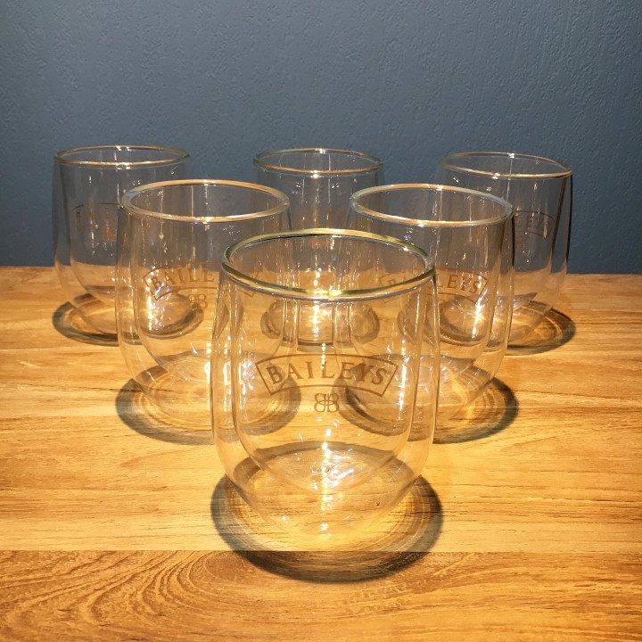 Verre Baileys double paroi PVC