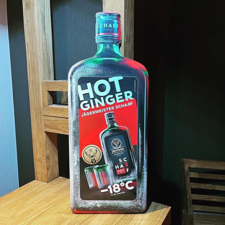 Metalen Plaat Jägermeister Hot Ginger