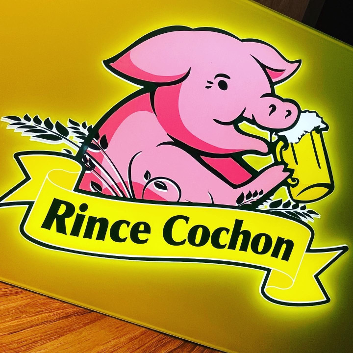 Illuminated Sign Rince-Cochon LED