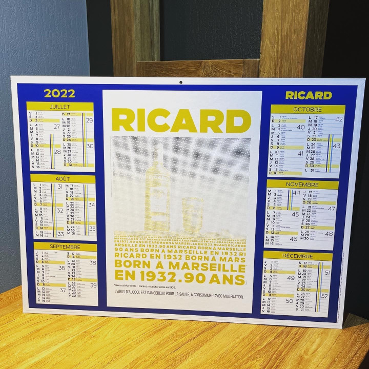 Calendar 2022 Ricard