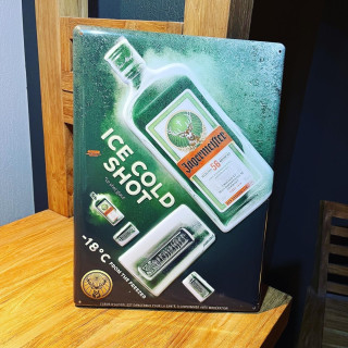 Metalen Plaat Jägermeister Ice cold shot