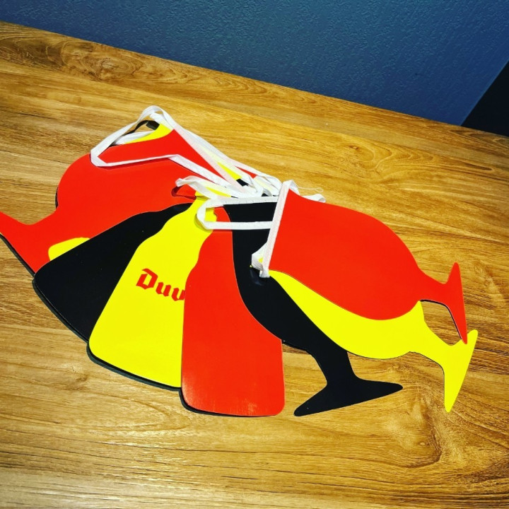 Banderole Duvel en papier