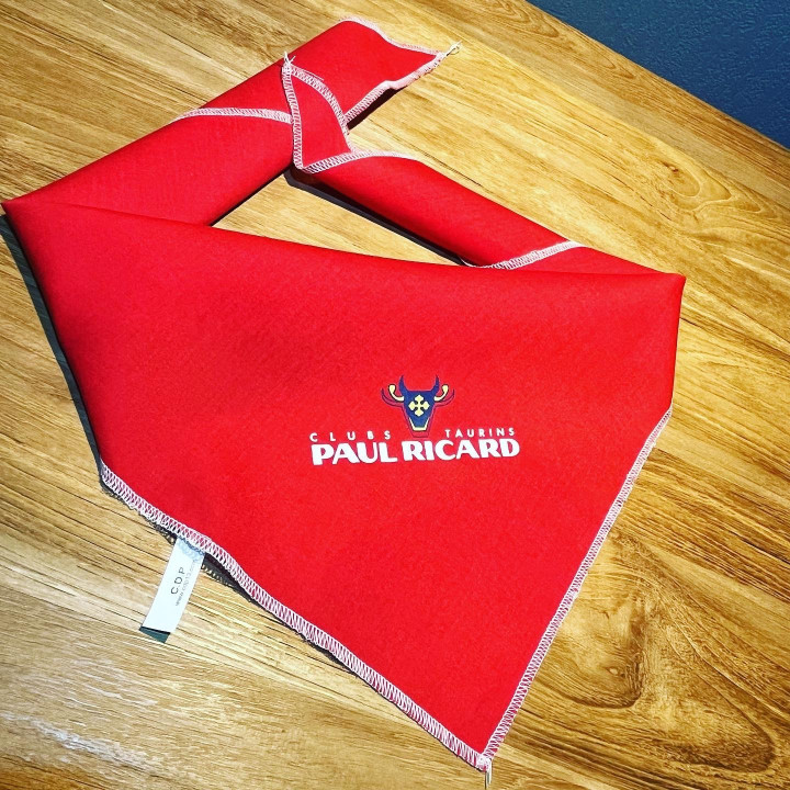 Bandana Clubs Taurins Paul Ricard rouge