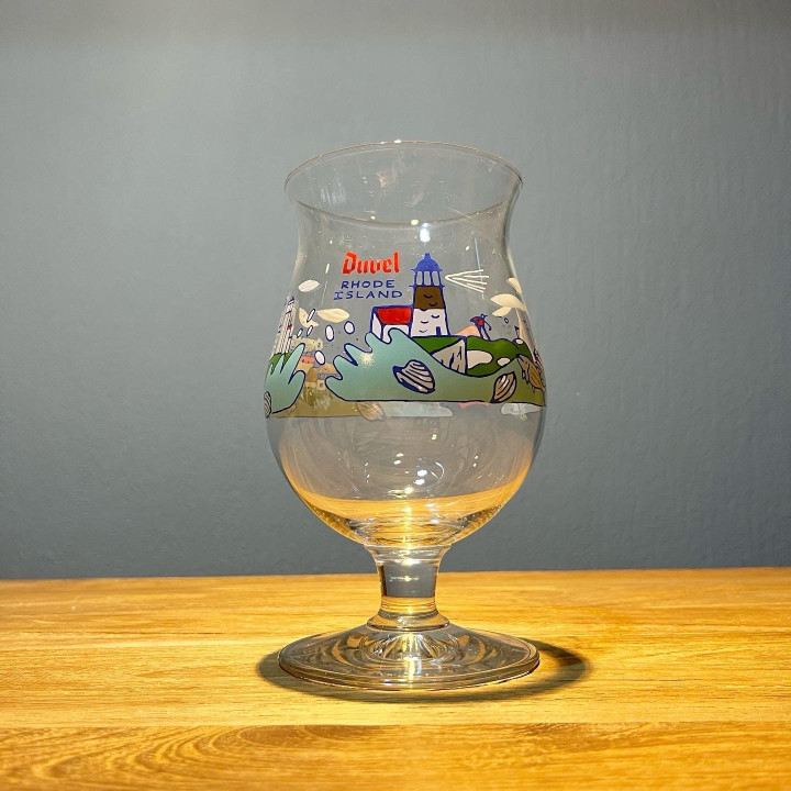 Verre bière Duvel collection 74 Rhode Island