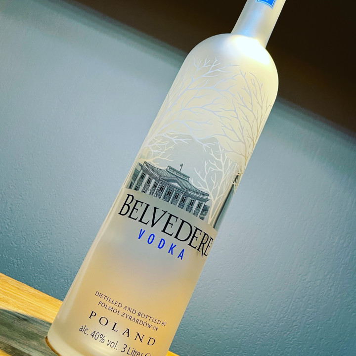 Dummy bottle Belvedere Vodka 3L (Jeroboam) LED