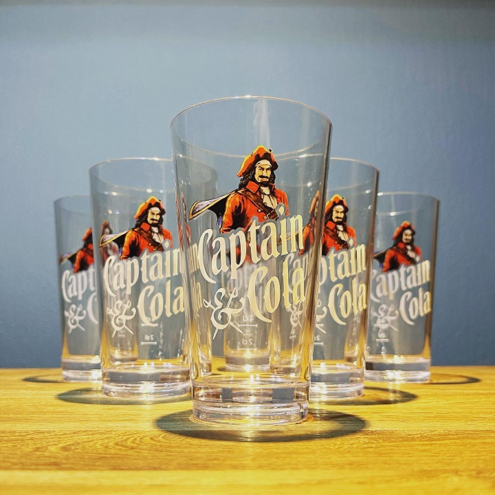 Glass Captain Cola PVC