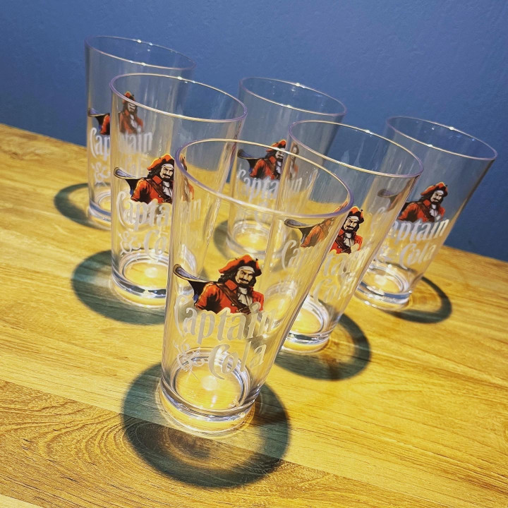 Glass Captain Cola PVC