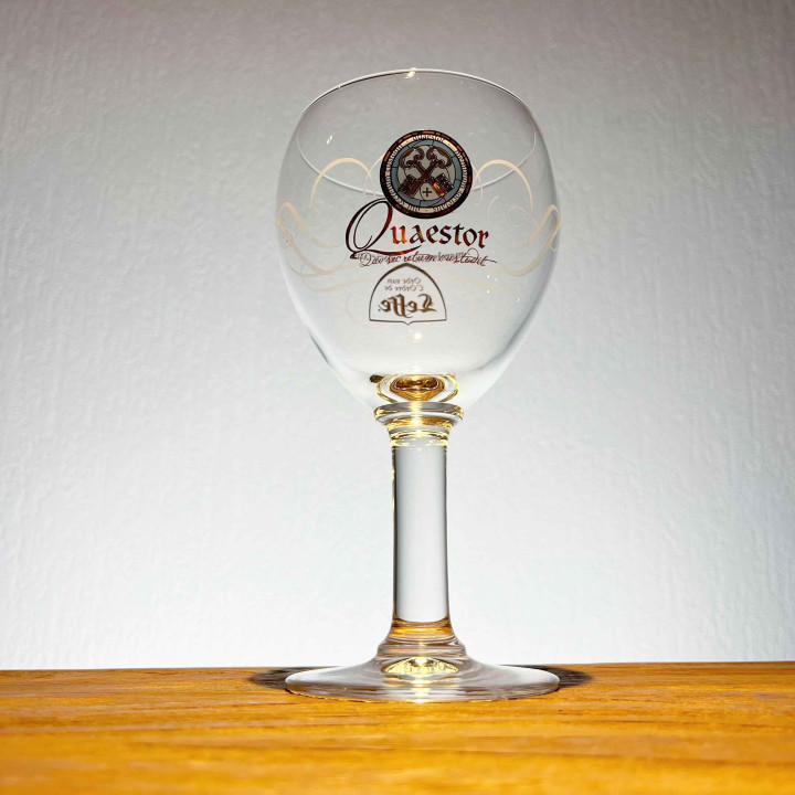 Verre bière Leffe Membrum Societatis Quaestor