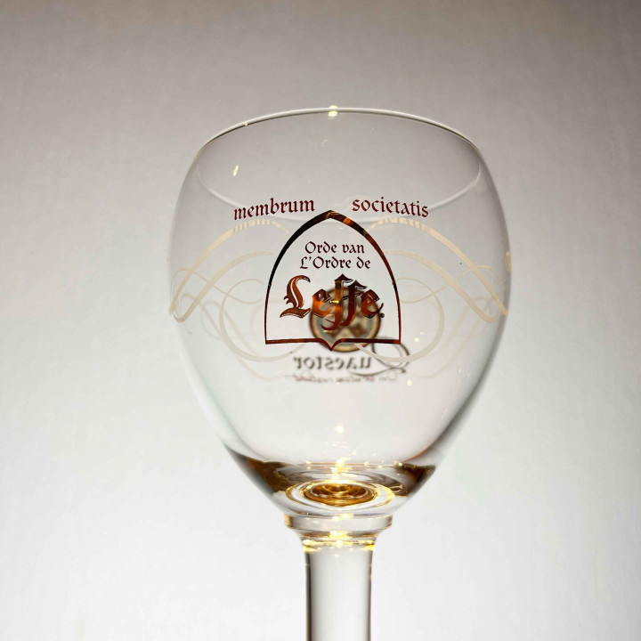 Verre bière Leffe Membrum Societatis Quaestor