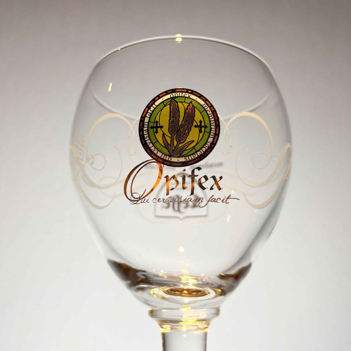 Verre bière Leffe Membrum Societatis Opifex