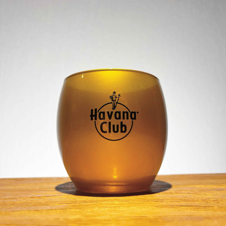 Glass Havana Club golden