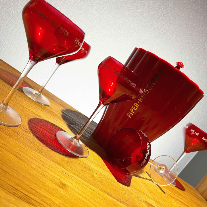 Set Piper Heidsiek Hayon 6 coupes + ijsemmer 1fl