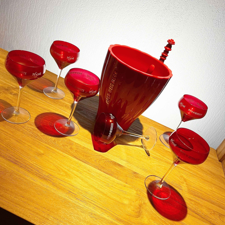 Set Piper Heidsiek Hayon 6 coupes + ijsemmer 1fl