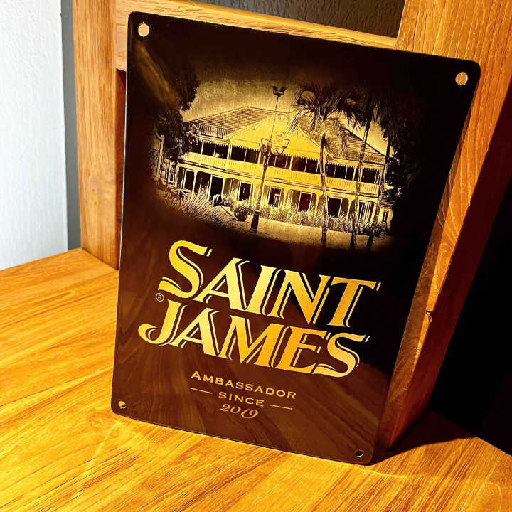 Geëmailleerde plaat Saint James