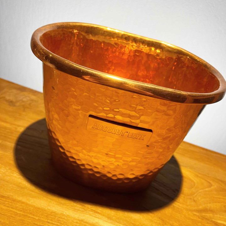 Bottle bucket Absolut Elyx 1b copper