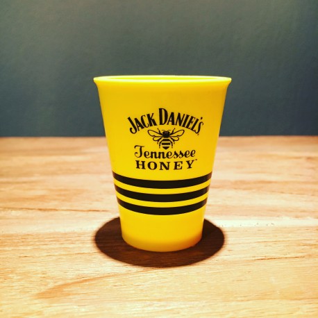Verre Jack Daniel’s Honey shooter jaune en PVC