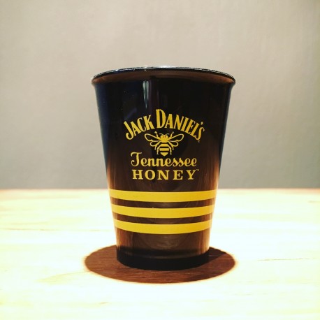 Glas Jack Daniel’s Honey shooter zwart in PVC