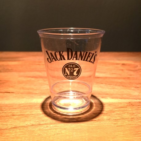 Verre Jack Daniel’s shooter transparent en PVC