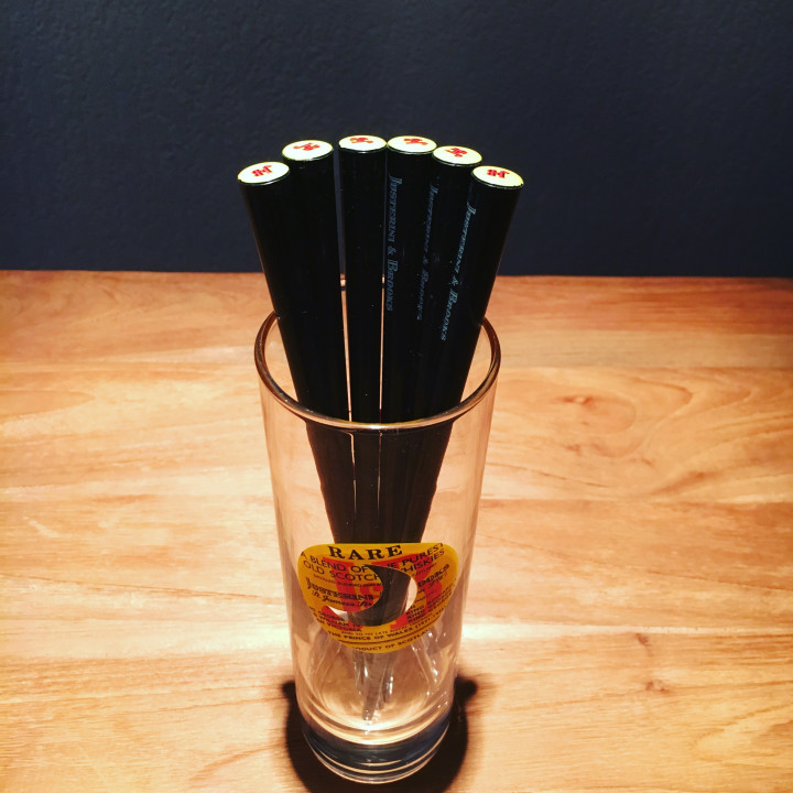 Swizzle stick J&B x6 model 3