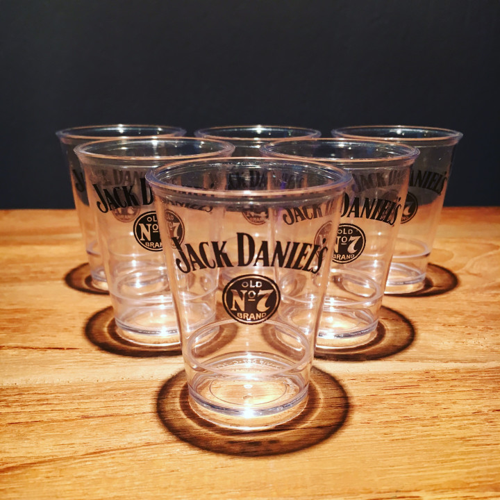Glas Jack Daniel’s Old7 shooter doorzichtig pvc